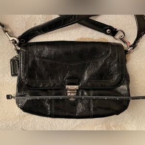 Coach Black Leather Crossbody Bag